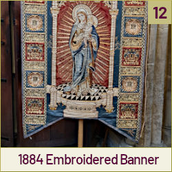 1884 Embroidered Banner