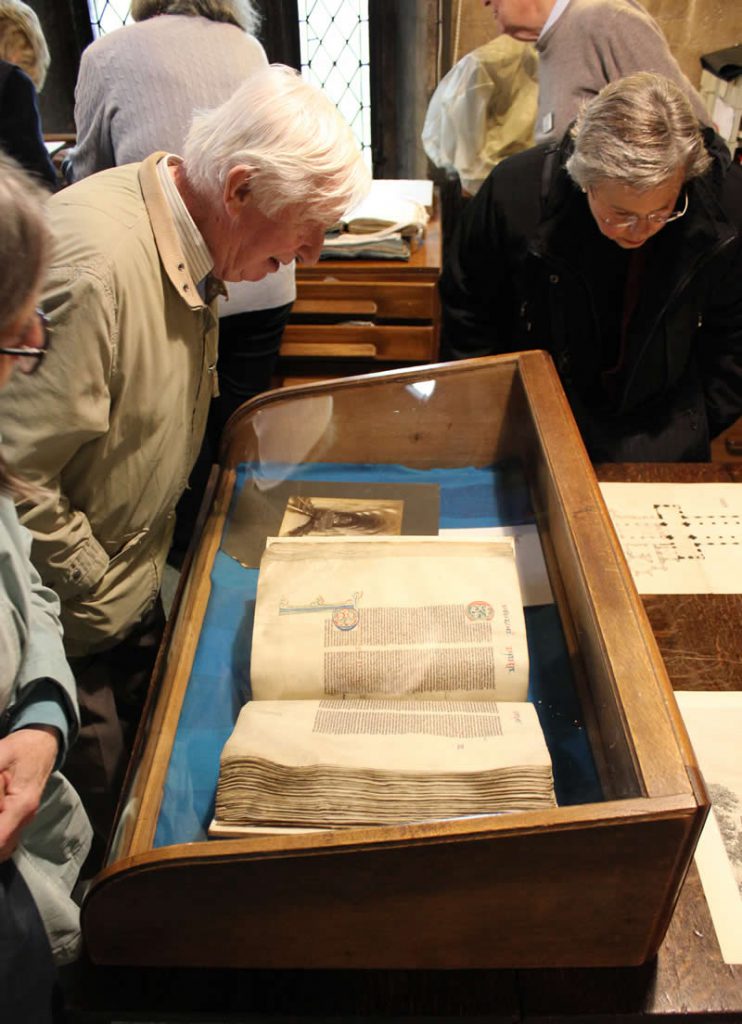 Visitors at an Historic Chapter Library Open Day