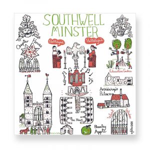 Southwell Minster Cityscape Greetings Card