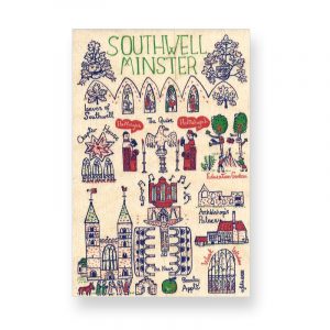 Southwell Minster Cityscape Wooden Postcard