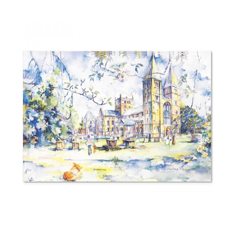10 pack of Southwell Minster Greeting Cards #1 from an original watercolour painting by ...