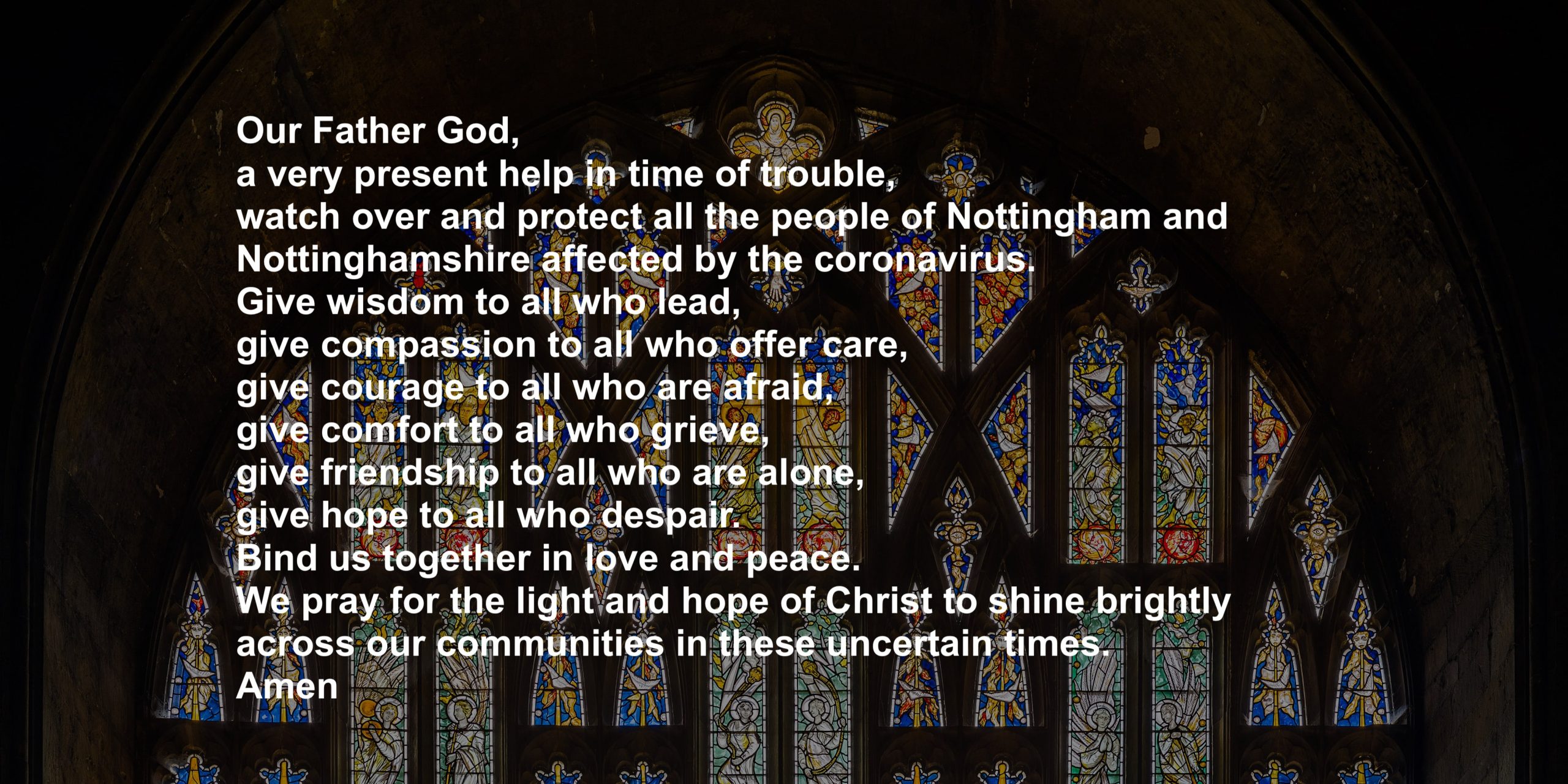 A prayer for Nottinghamshire