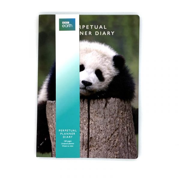 BBC Earth A5 Perpetual Planner Diary Panda