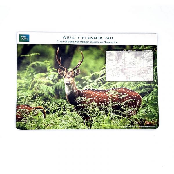 BBC Earth Weekly Planner Pad A Chital Deer