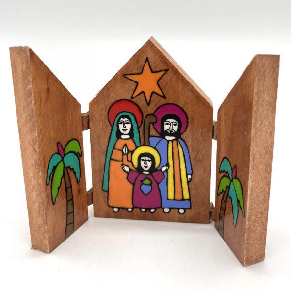 Fair Trade Painted Nativity 9cm