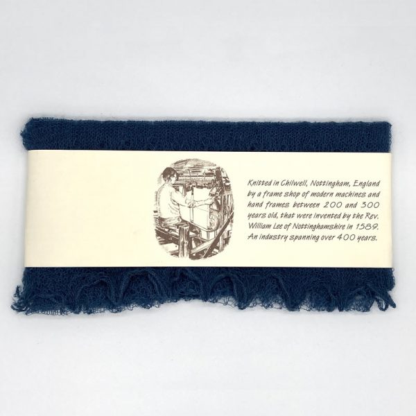 Knitted Mohair Stole Navy