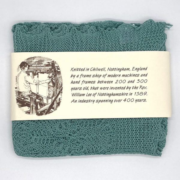 knitted cotton square green