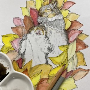 Autumn Art Workshop illustration