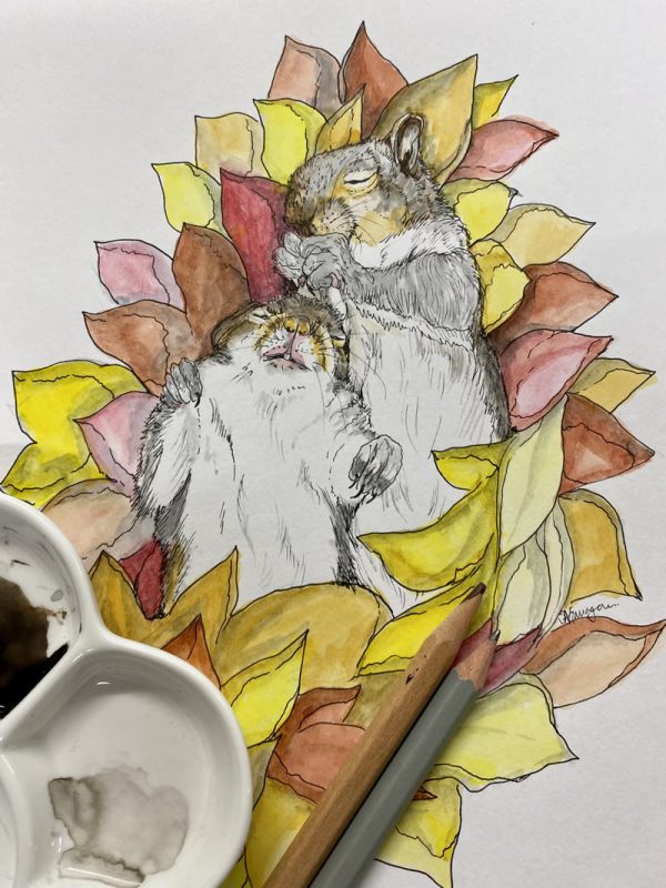 Autumn Art Workshop illustration