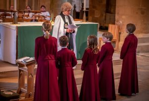 Choristers with the Dean