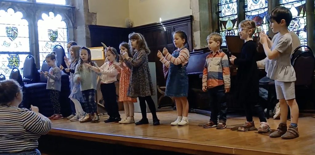 Children at a Minster Melody Makers session