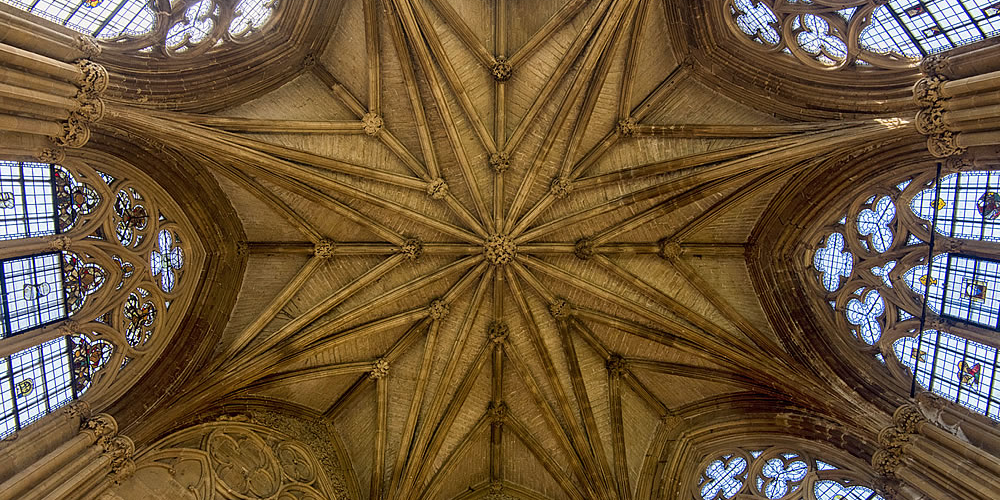 Vaulted ceiling of the Chapter House